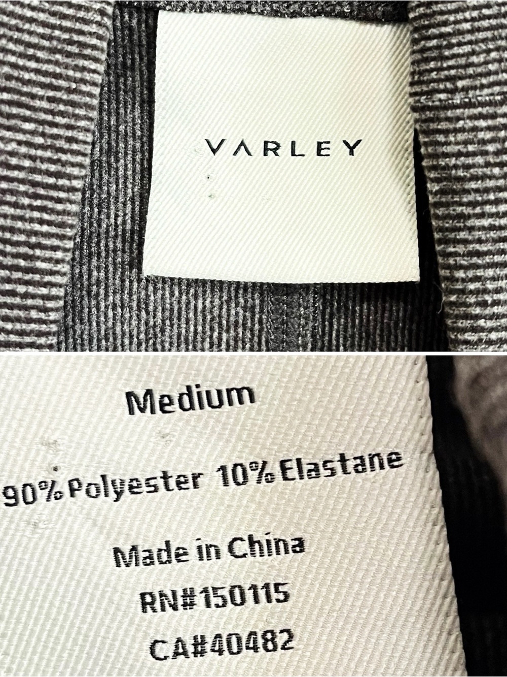 VARLEY Rainer Trainer Roll Neck Jumper Turtleneck Black Marl Medium - Picture 9 of 9